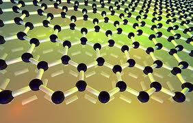 Grafeen bestaat uit een soort honingraat van atomen